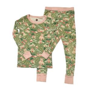 Tea Collection House Print PJ Set Size 4